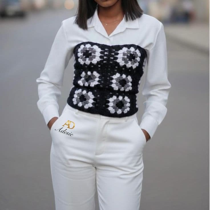Crochet corset