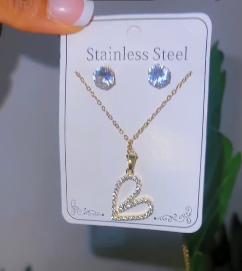 Necklace with earrings