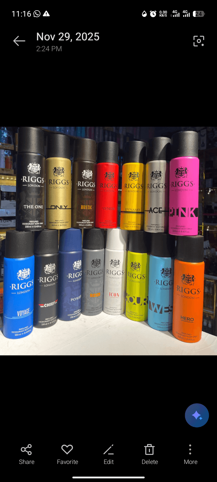 Riggs body spray image 1