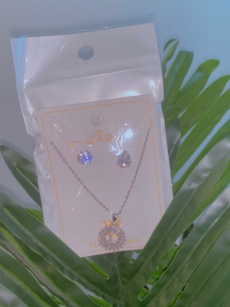 Necklace with earrings
